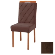 Cadeira Paris J 100% Madeira - Veludo Marron