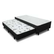 Cama Box Solteiro c/ Auxiliar