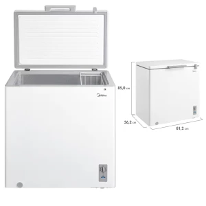 Freezer Horizontal Midea 200 Litros - Branco 220V - MDRC280SLA012